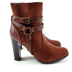 NEW Shoe dazzle Women Brown Fall Winter Ankle Boots Size 9.5 US